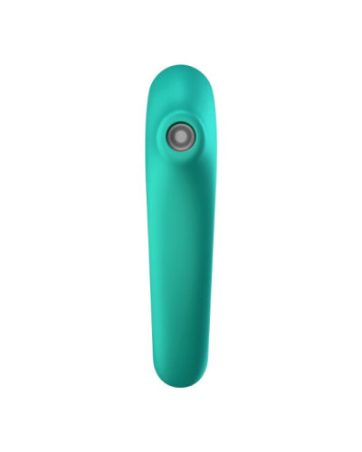 Вакуумний стимулятор із вібрацією Satisfyer Dual Kiss Green - Фото №2