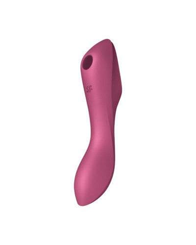 Вакуумний стимулятор із вібрацією Satisfyer Curvy Trinity 3 Red - Фото №1