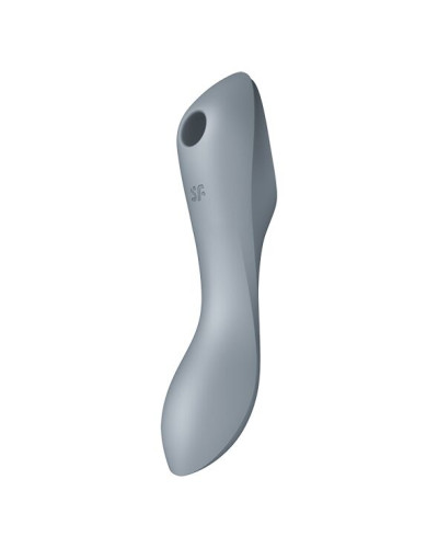 Вакуумный стимулятор с вибрацией Satisfyer Curvy Trinity 3 BlueGrey - Фото №1