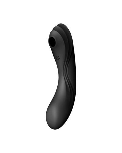 Вакуумний стимулятор з вібрацією Satisfyer Curvy Trinity 4 Black - Фото №1