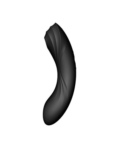 Вакуумний стимулятор з вібрацією Satisfyer Curvy Trinity 4 Black - Фото №2