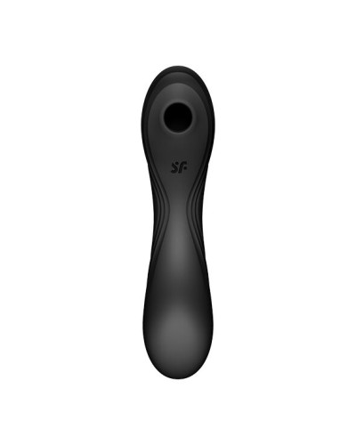Вакуумний стимулятор з вібрацією Satisfyer Curvy Trinity 4 Black - Фото №4