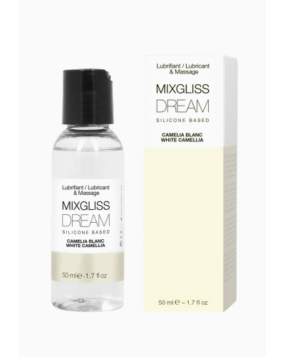 Лубрикант на силіконовій основі MixGliss DREAM - CAMELIA BLANC (50 мл) з ароматом білої камелії - Фото №1