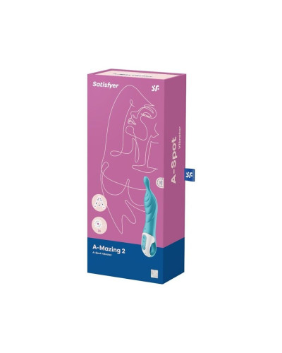 Вібратор для точки А Satisfyer A-Mazing 2 Turquoise - Фото №3