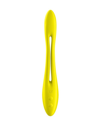 Универсальный гибкий вибратор для пар Satisfyer Elastic Game Yellow - Фото №2