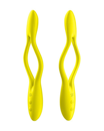 Универсальный гибкий вибратор для пар Satisfyer Elastic Game Yellow - Фото №3