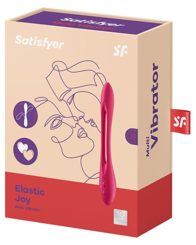 Універсальний гнучкий вібратор для пар Satisfyer Elastic Joy Red - Фото №6