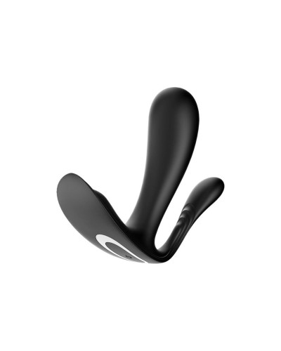 Подвійний смарт-вібратор у трусики Satisfyer Top Secret+ Black - Фото №1