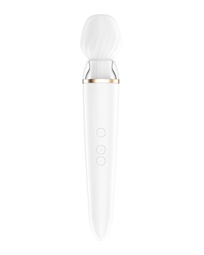 Смарт вібромасажер зі змінною головкою Satisfyer Double Wand-er - Фото №3