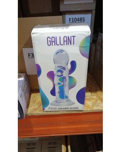 Прозорий фалоімітатор Alive Gallant Jelly Dildo (м'ята упаковка!!!) - Фото №2