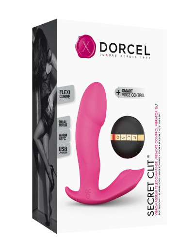Вибратор Dorcel Secret Clit с подогревом и пультом ДУ, можно под одежду, голосовое управление - Фото №3