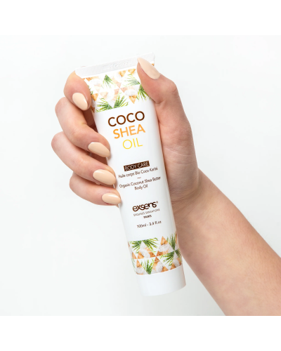 Органічна кокосова олія каріте (ши) для тіла EXSENS Coco Shea Oil 100 мл, сертифікат ECOCERT - Фото №2