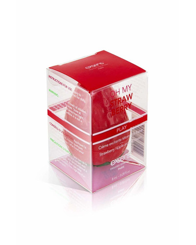 Возбуждающий крем для сосков EXSENS Oh My Strawberry (8 мл) с жожоба и маслом ши, съедобный - Фото №4