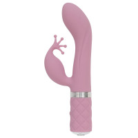 Розкішний вібратор-кролик Pillow Talk - Kinky Pink з кристалом Сваровські, потужний