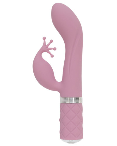 Розкішний вібратор-кролик Pillow Talk - Kinky Pink з кристалом Сваровські, потужний - Фото №1