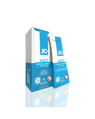 Набір лубрикантів Foil Display Box – JO H2O Lubricant – Original – 12 × 10ml - Фото №1