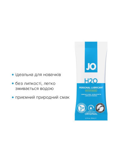Набір лубрикантів Foil Display Box – JO H2O Lubricant – Original – 12 × 10ml - Фото №3