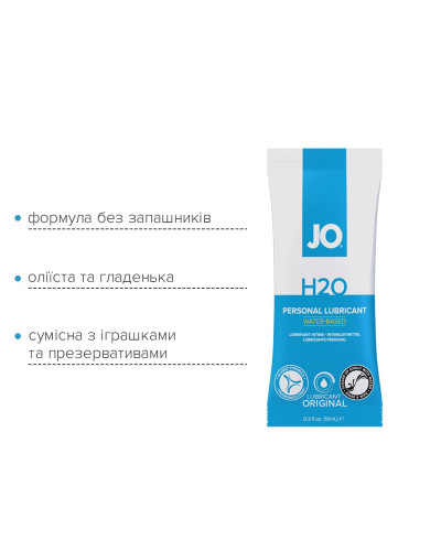 Набір лубрикантів Foil Display Box – JO H2O Lubricant – Original – 12 × 10ml - Фото №4