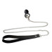 Силіконова анальна пробка Art of Sex Metal Anal Plug with Leash size M з повідцем Black - Фото №2
