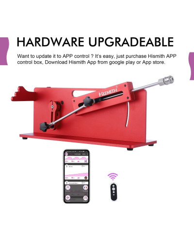 Смарт секс-машина Hismith Table Top 2.0 Pro APP Red, настільна версія - Фото №7