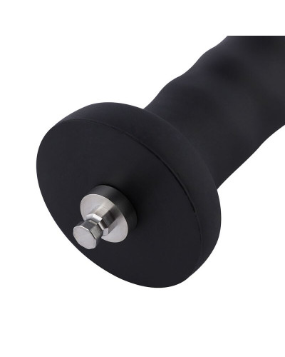 Силіконовий фалоімітатор для секс-машин Hismith 7.1″ Anal Dildo Black, система KlicLok - Фото №4