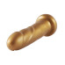 Золотий фалоімітатор Hismith 6.8″ Golden Silicone Dildo, система KlicLok - Фото №4