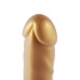Золотий фалоімітатор Hismith 6.8″ Golden Silicone Dildo, система KlicLok - Фото №5