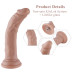 Реалістичний фалоімітатор для секс-машин Hismith 7.5″ Flexible Silicone Dildo, система KlicLok - Фото №2