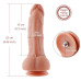 Ультрареалістичний фалоімітатор для секс-машин Hismith 8.3″ 2-layers Silicone Flesh Dildo, 2-шаровий - Фото №7