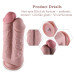 Двойной дилдо для секс-машин Hismith 8.5” Two Cocks One Hole Silicone Dildo - Фото №2