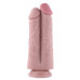 Двойной дилдо для секс-машин Hismith 8.5” Two Cocks One Hole Silicone Dildo - Фото №4