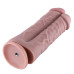 Двойной дилдо для секс-машин Hismith 8.5” Two Cocks One Hole Silicone Dildo - Фото №5