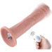 Фалоімітатор 10.2″ з вібрацією для секс-машин Hismith Silicone Dildo with Vibe, KlicLok, пульт ДК - Фото №1