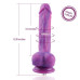 Фаллоимитатор 8.2″ с вибрацией для секс-машин Hismith Purple Silicone Dildo with Vibe, KlicLok - Фото №3