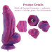 Фалоімітатор для секс-машин Hismith 9.45″ Silicone Fantasy Series Dildo, система кріплення KlicLok - Фото №2