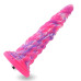 Фантазійний фалоімітатор 10.12″ для секс-машин Hismith Silicone Dildo rose Monster Series, KlicLok - Фото №1