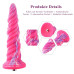 Фантазійний фалоімітатор 10.12″ для секс-машин Hismith Silicone Dildo rose Monster Series, KlicLok - Фото №2