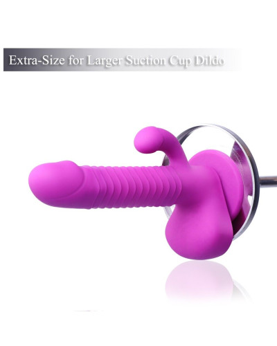 Крепление для фаллоимитаторов на присоске для секс-машин Hismith Suction Cup Adapter 4.5″ KlicLok - Фото №6