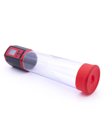 Автоматична вакуумна помпа Men Powerup Passion Pump Red, LED-табло, перезаряджувана, 8 режимів - Фото №2