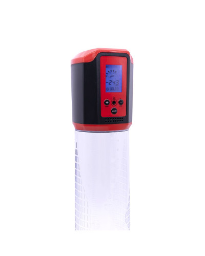 Автоматична вакуумна помпа Men Powerup Passion Pump Red, LED-табло, перезаряджувана, 8 режимів - Фото №4