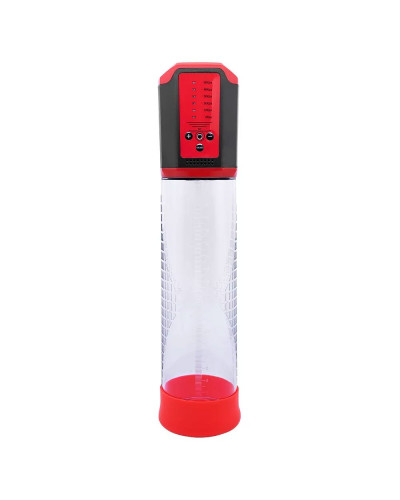 Автоматична вакуумна помпа Men Powerup Passion Enlargement system Red, перезаряджувана, 5 режимів - Фото №1