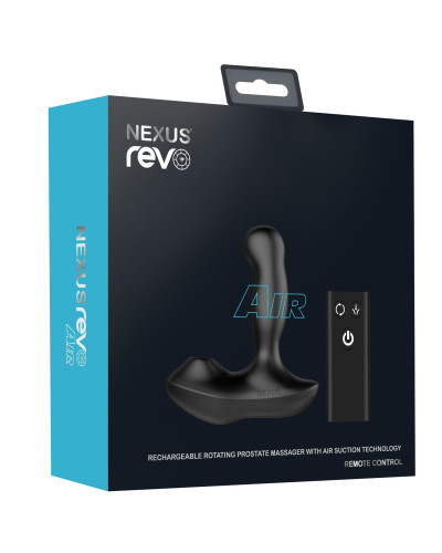Массажер простаты Nexus Revo Air с вакуумным стимулятором промежности и вращающейся головкой - Фото №7