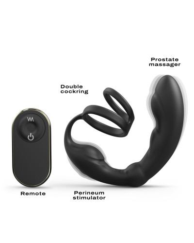 Масажер простати Dorcel P-Ring з ерекційним кільцем та пультом ДК - Фото №1