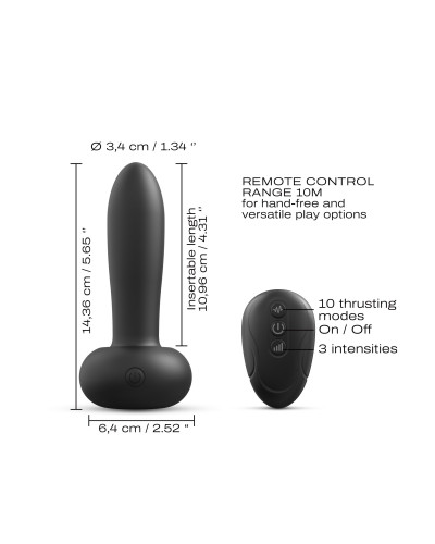 Універсальний пульсатор Dorcel DEEP THRUST, пульт ДК - Фото №2