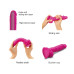 Реалістичний фалоімітатор Strap-On-Me Sliding Skin Realistic Dildo Fuchsia S, ефект рухливої шкіри - Фото №3