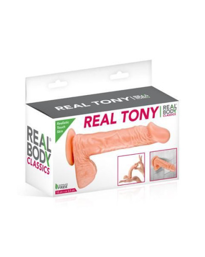 Фалоімітатор Real Body — Real Tony Flash, TPE, діаметр 3,5 см - Фото №3