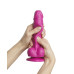 Реалистичный фаллоимитатор Strap-On-Me Sliding Skin Realistic Dildo Fuchsia L, эффект подвижной кожи - Фото №2