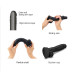 Реалістичний фалоімітатор Strap-On-Me Sliding Skin Realistic Dildo Black XL, ефект рухливої шкіри - Фото №3