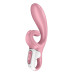 Смарт вибратор кролик Satisfyer Hug Me Pink, 2 мотора, диаметр 4,2см, широкая клиторальная часть - Фото №2