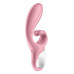 Смарт вибратор кролик Satisfyer Hug Me Pink, 2 мотора, диаметр 4,2см, широкая клиторальная часть - Фото №3